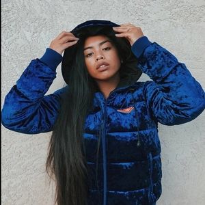 Pony x Forever21 Blue Velvet Puffer